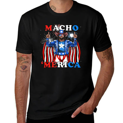 Macho merica T-Shirt black cotton t-shirt plain for man package t shirt personalised T-Shirt