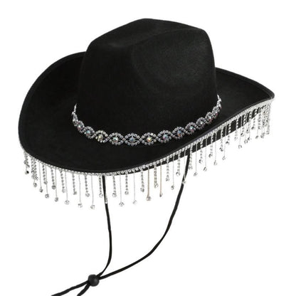 31BB Adjustable Denims Hat Delicate Rhinestones Hat Various Colorful Hat Beautiful for Unisex Casual Wear