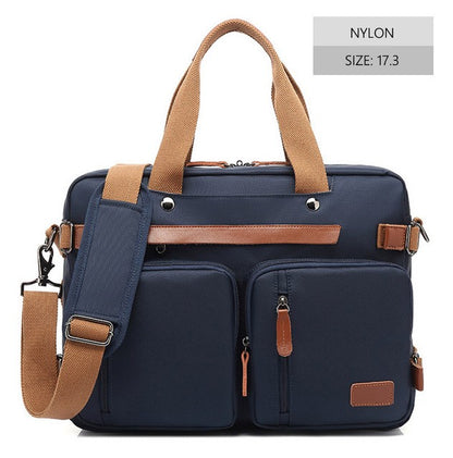Nova Mochila Conversível Multifuncional 2025 Mochila para Notebook de 15,6/17,3 Polegadas Mochila de Viagem de Negócios Mochila Escolar de Nylon Impermeável