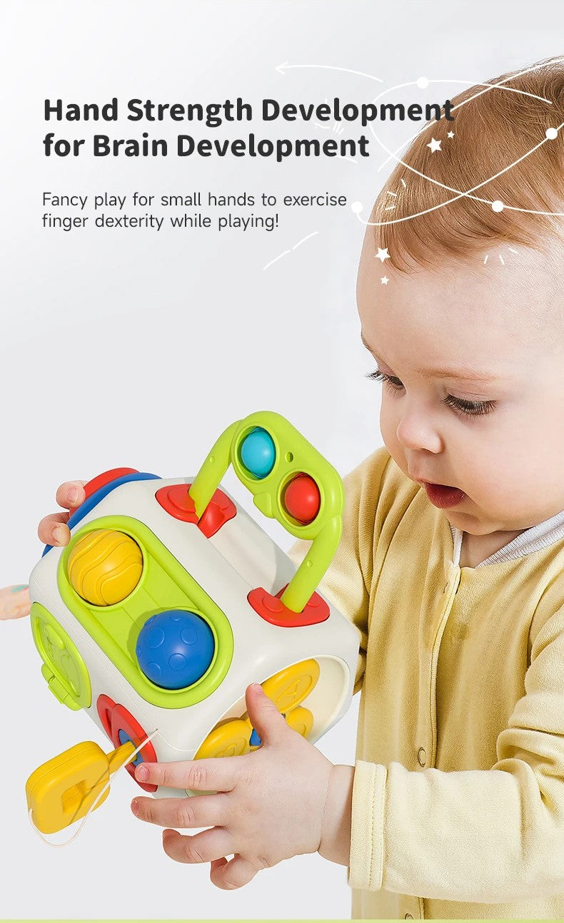 Brinquedos Cubo de Atividades Montessori para Crianças Pequenas Brinquedo Sensorial Educativo para Viagem Presente para Crianças