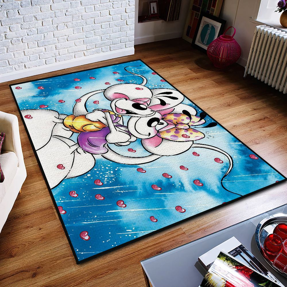 D-diddl small carpet Anti-Slip Kitchen cartoon funny maus art Bedroom Handmade Tufted Rug cute Living Room Entrance Decoration