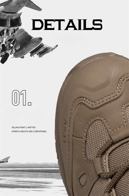 High Top Waterproof Men's Tactical Boots Hiking Shoes Large Size 47 Outdoor Sneakers Hiking Boots Non Slip Motorcycle Boots Men