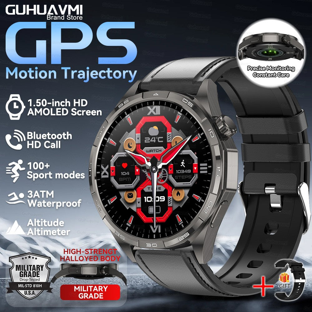 Smartwatch 2026 Novo Watch 6 Pro Masculino Tela HD AMOLED GPS Trajetória de Movimento Frequência Cardíaca Chamada Bluetooth SmartWatch IP68 à prova d'água