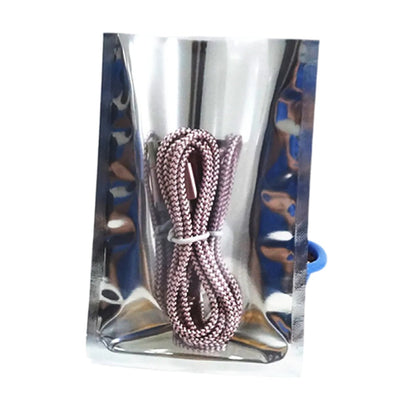 100pcs Silver Aluminum Foil Zip-lock Bags, Food Grade Aluminized Mylar Zipper Self Sealing Pouches for Cloth / Snacks Packaging