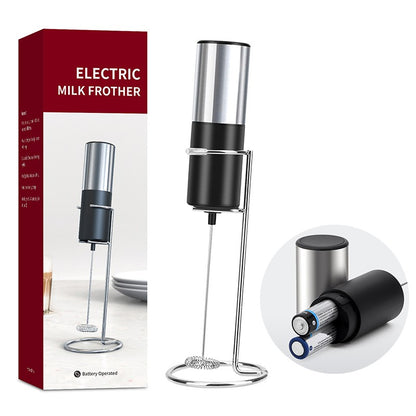 Portable Mini Electric Milk Frother Foamer Coffee Foam Egg Beater Cappuccino Stirrer Food Blender Kitchen with Stand Whisk Tools