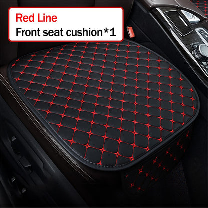Kcimo Pu Leather Car Seat Cover Seat Back Soft Cushion Universal Front and Rear Car Seat Cushion Chair Carpet Pad Four Seasons