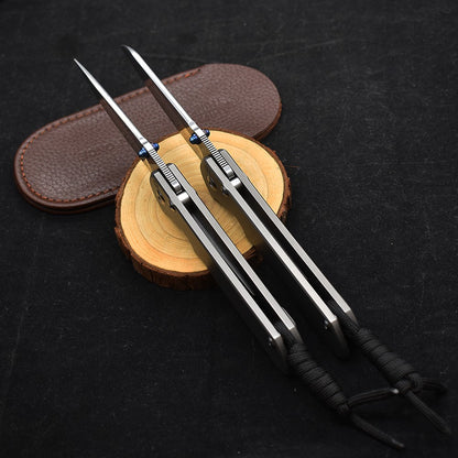 Chris Reeve CR S35VN Blade Ball Bearing  Stone Wash Titanium Alloy Survival Tool Outdoor Camping Knife High Hardness Sharp EDC