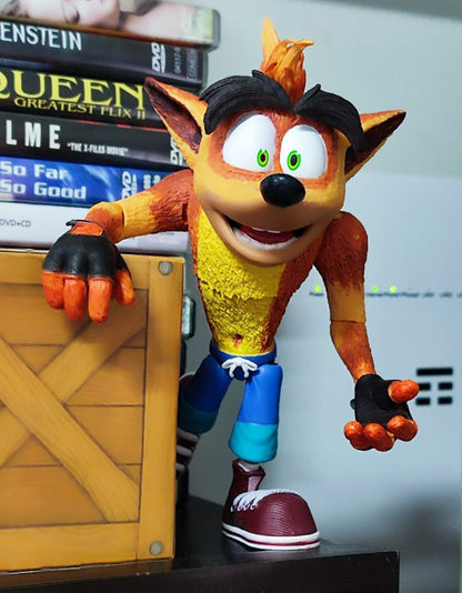 Jogo Crash Figure Crash Bandicoot Sane Trilogy Ação Anime Figura Boneca Decoração Presentes de Halloween