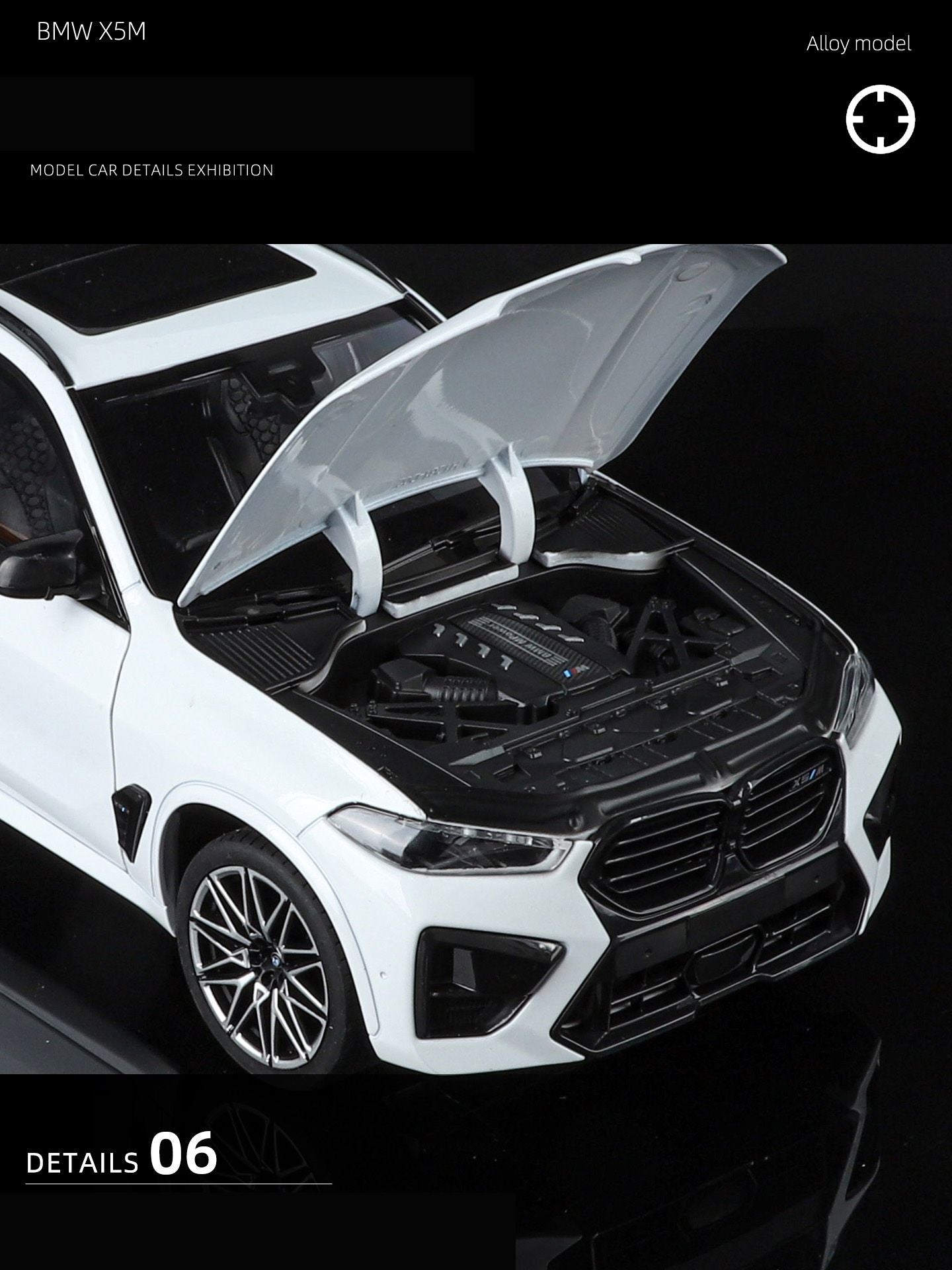 NOVO 1:18 BMW X5M X5 F95 SUV Liga Fundido & Veículos de Brinquedo Modelo de Carro em Escala Miniatura para Crianças