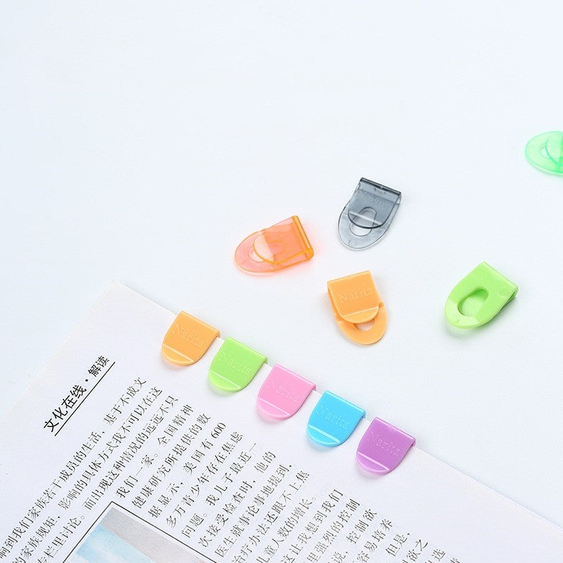 10/20pcs Mini Paper Clips Set Candy Color Transparent Metal Bookmark for File Index Page Holder Clamp Memo Office School F709