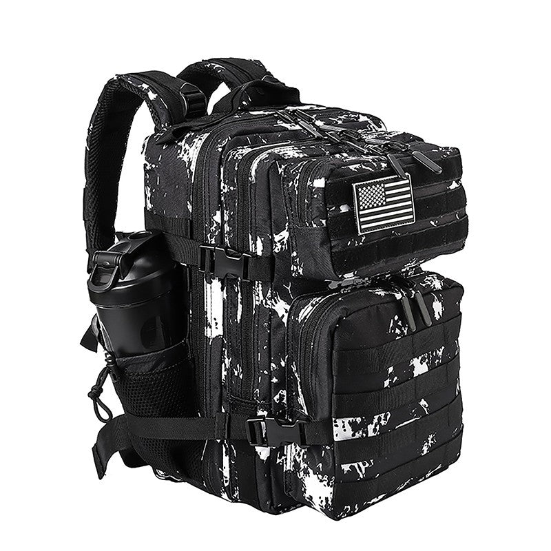 LHI Mochila Tática 45L/35L/25L para Homens e Mulheres, À Prova D'Água, Bolsa de Ginástica para Atletas, Mochila de Viagem para Caminhada ao Ar Livre com Porta-Garrafas