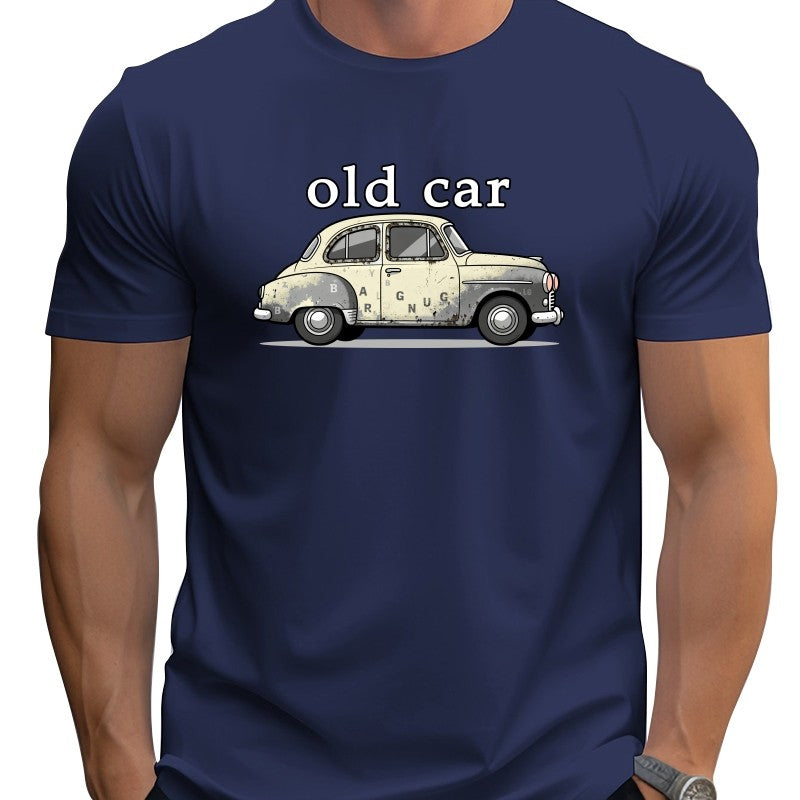 Hip Hop Street tow truck graphic T-shirt unisex casual short sleeve Loose large size Fun Cartoon 100% Cotton Top