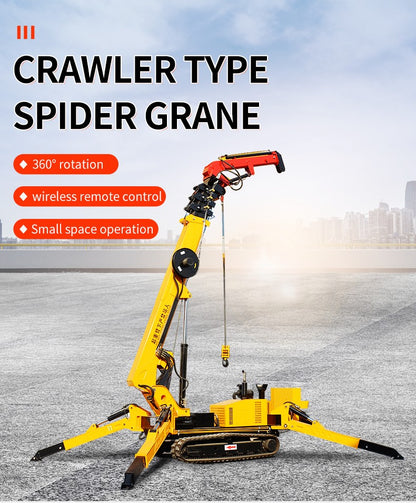Spider Crane Factory Prices Full Automatic 5 Section Boom Type 5 Ton New Product 2020 Provided Engine Crane 3 Ton 6500