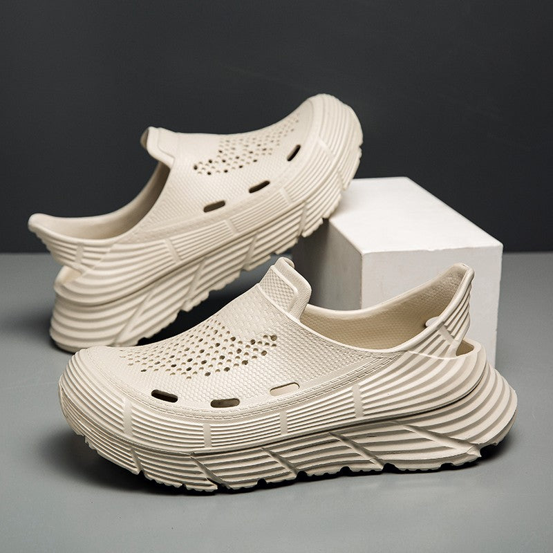 Summer Sandals Men Beach Slipper Platform Soft Sole Waterproof Anti-Slip Sandals Water Shoes Outdoor Sport Hollow out Men Shoes