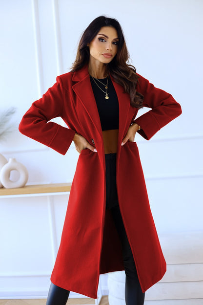 Autumn and winter 2024 new women's long woolen coat Korean version of the loose temperament haute overcoat coat