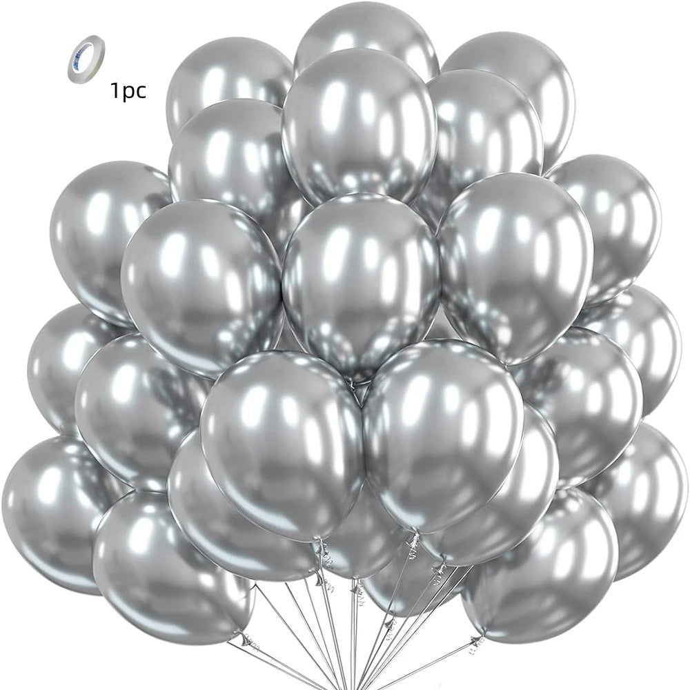 5/10/12inch Metallic Black Blue Balloon Chrome Hot Pink Rose Gold Balloon Baby Shower Boy Girl Birthday Wedding Party Decoration