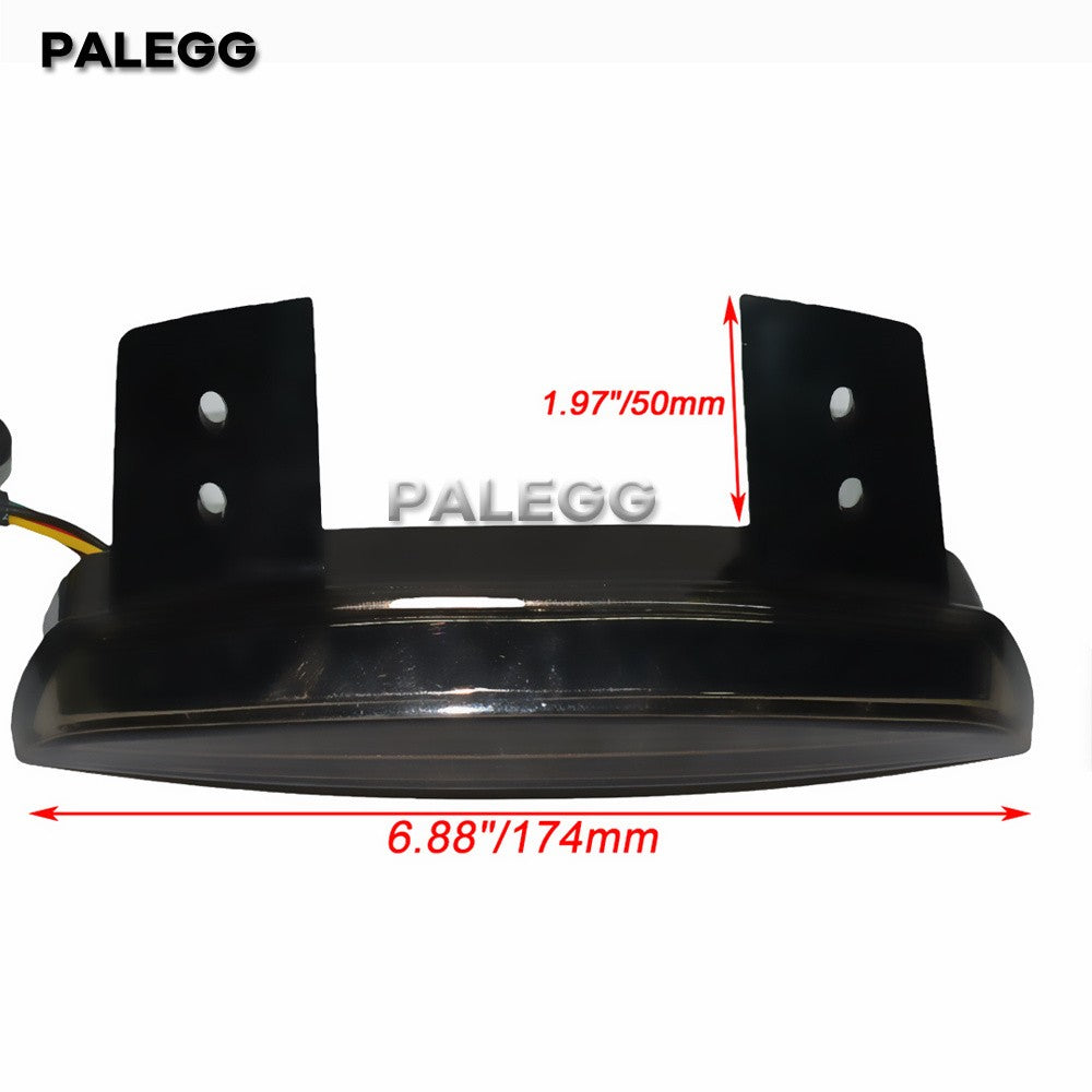 Lâmpadas de Freio Traseiro de Moto Sinal de Virar Esquerda Direita Borda do Paralama Traseiro Para Harley Touring Sportster XL 1200 883