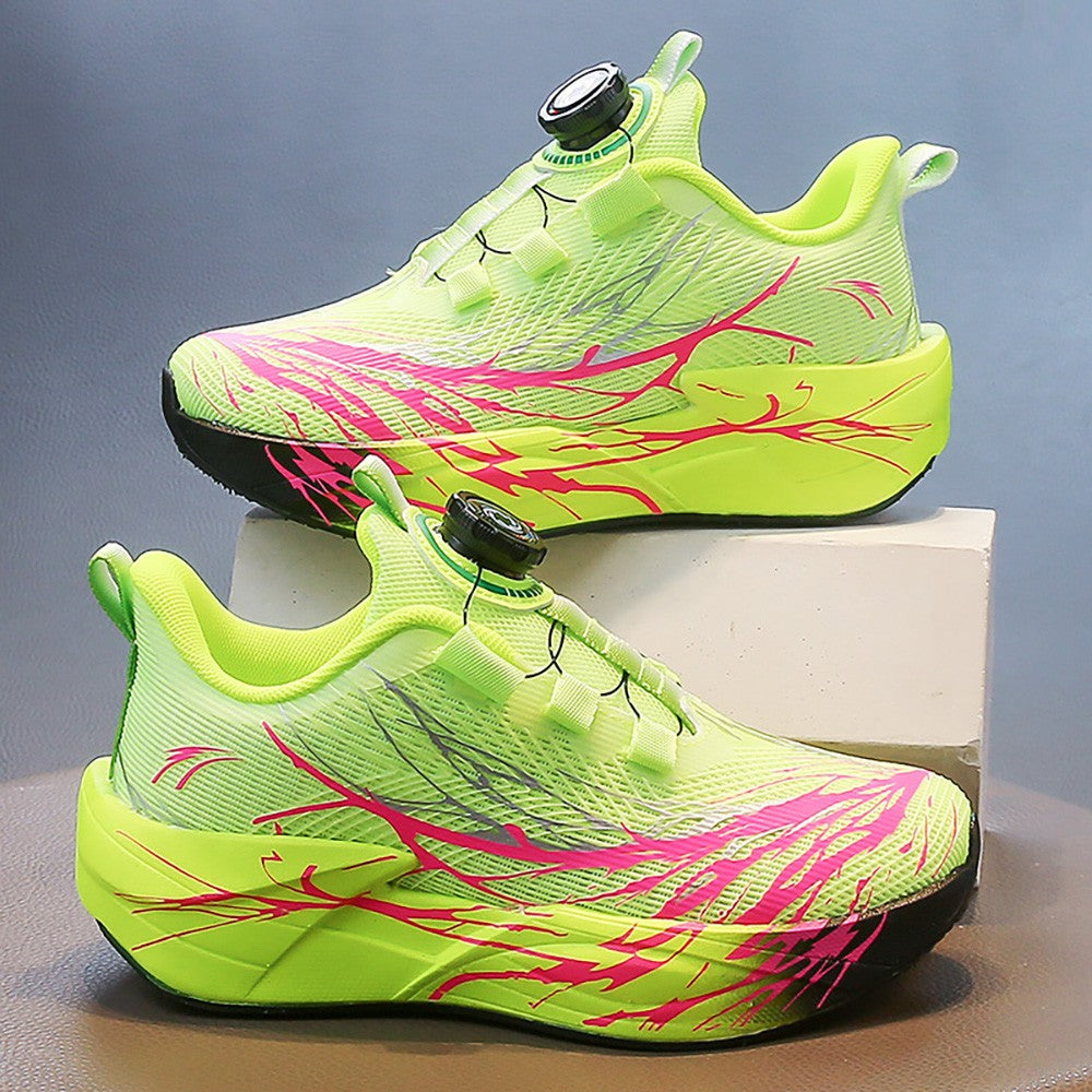 Autumn Sport Shoes For Children Mesh Breathable Teenager Kid's Sneakers Soft-soled Lightweight Boy's Girl's Running Shoes