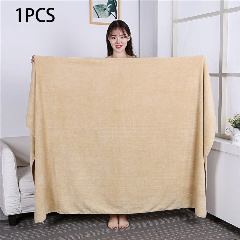 Large size180x200cm thickening beauty salons Bath towels quick drying are soft skin friendly non shedding hotel massage towels