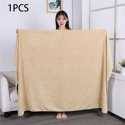 Large size180x200cm thickening beauty salons Bath towels quick drying are soft skin friendly non shedding hotel massage towels