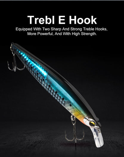 Floating Sea Bass Fishing Lures Baits 130mm 20g Minnow Lures with Flash Blade Hard Lure Good Action Wobblers Tackle Pike