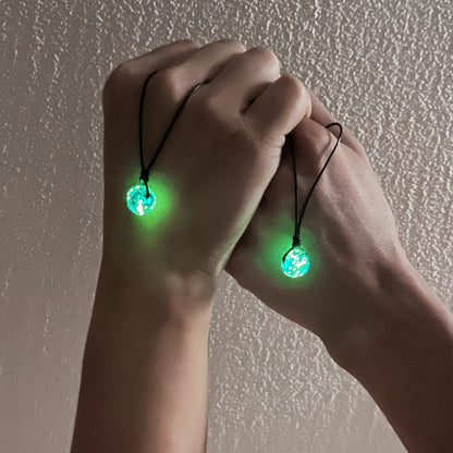 2 unidades de colares de contas luminosas para casais, joias de presente simples de moda artesanal