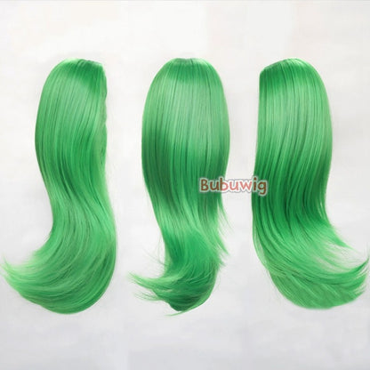 Bubuwig Cabelo Sintético 22 Cores 30cm Curto Liso Rabo de Cavalo Único Moda Anime Preto Vermelho Azul Perucas Cosplay Resistente ao Calor