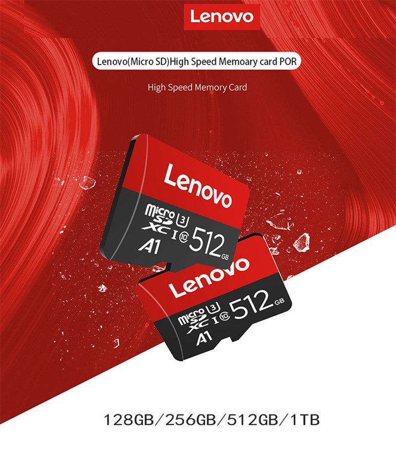 Cartão SD Lenovo Original 1TB Micro TF Mini SD 256GB 512GB 128GB 64GB Cartão de Memória TF Flash para Celular/Computador/Câmera Dropshipping