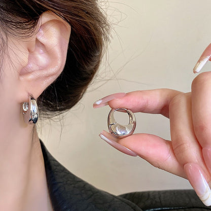 Brincos de pino em forma de folha de aço inoxidável para mulheres e meninas joias da moda da moda de alta qualidade elegantes e delicadas ideias de presente