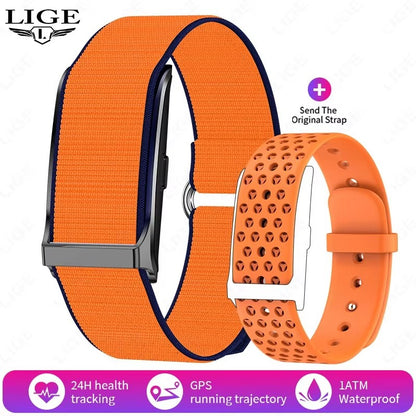 LIGE 2025 Smart Band Watch Heart Rate Health Monitoring Pedometer Sport Fitness Tracker Electronic Bracelet Men Smartwatch Women