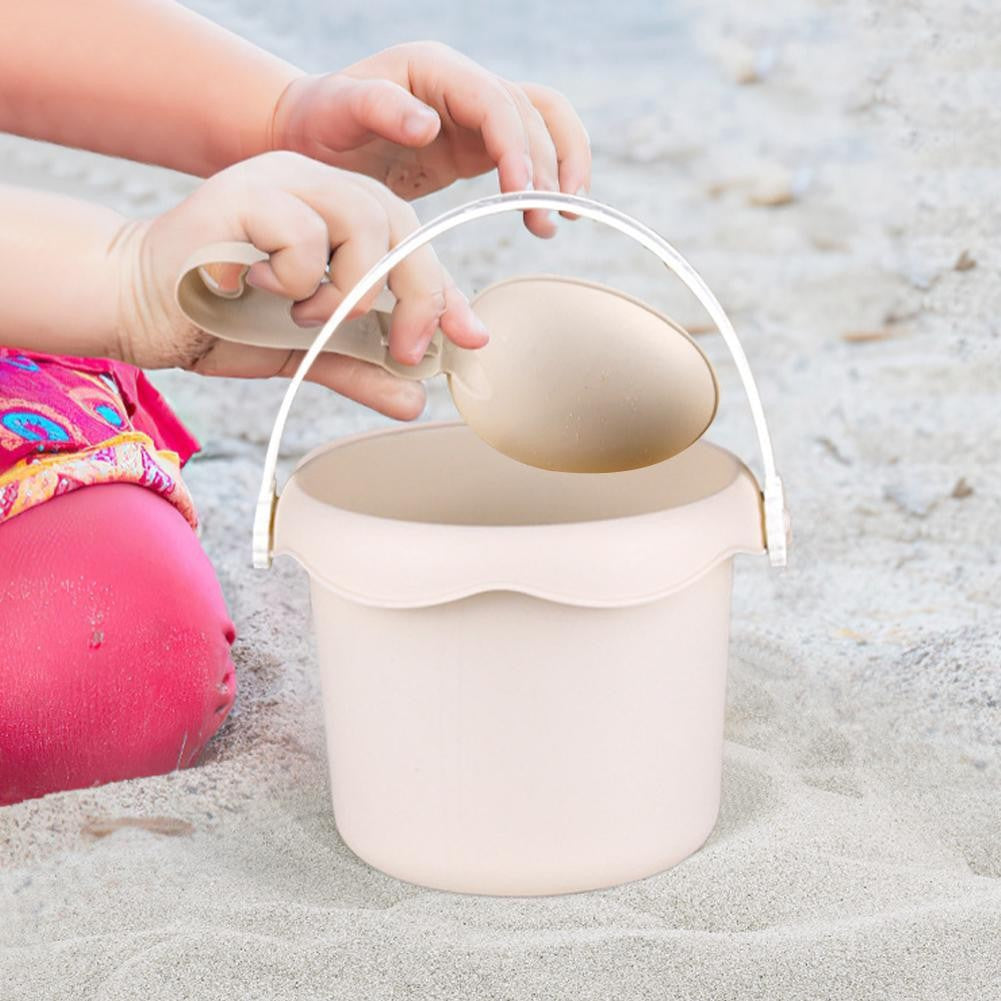 Beach Toy Set for Kids Plastic Sand Play Set with Bucket, Shovels, Molds Sea Creature Molds, Smooth Edges, Bright Colors