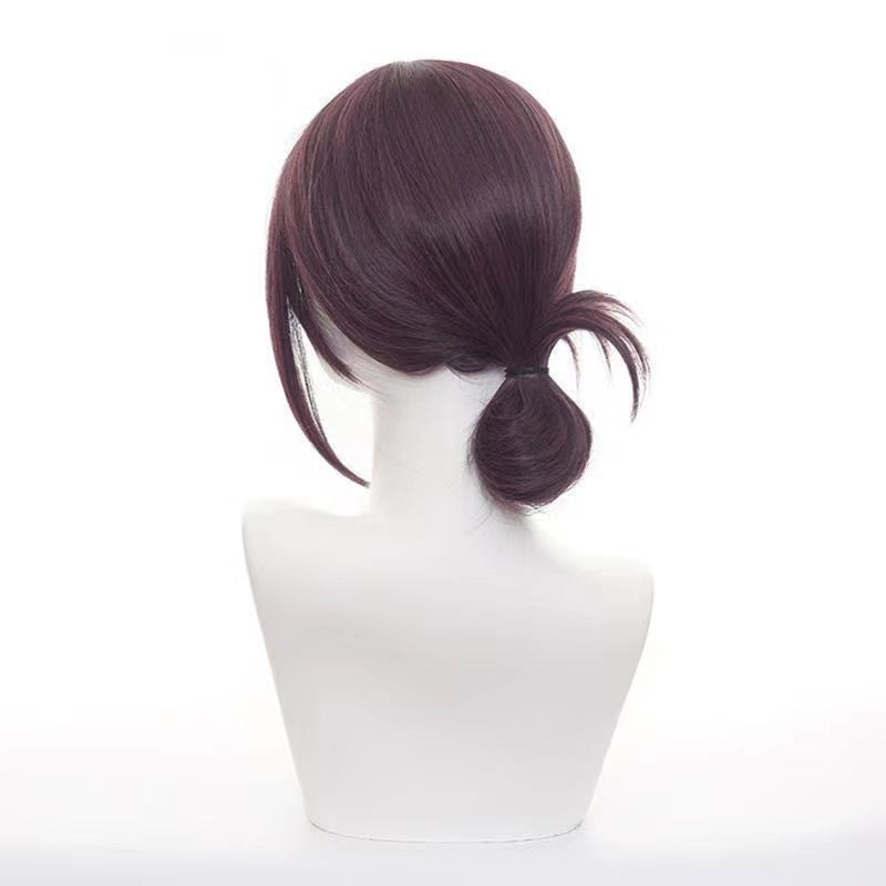 Serra Elétrica Homem Reze Cosplay Peruca Sintética Curta Reta Peruca Anime Coser Menina Bonito Fibra Resistente Ao Calor Peruca de Alta Qualidade Dia das Bruxas