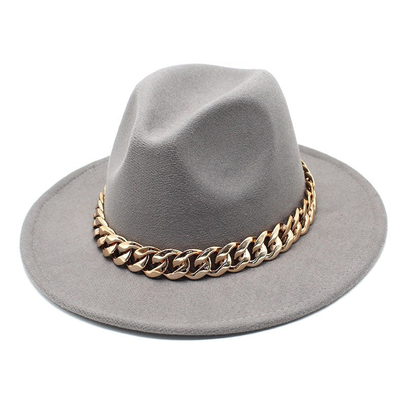 Conjuntos de 2 Peças para Mulheres com Bolsa Grande e Corrente, Chapéu Fedora, Moda 2022, Luxo, Festa, Casamento, Chapéu de Jazz ?????