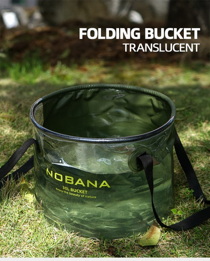 Camping Portable Folding Water Bucket 20L/30L Large Capacity Telescopic Container for Camping, Hiking, Fishing