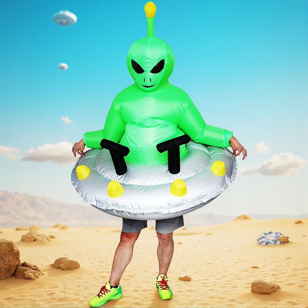 Fancy Funny Mascot Astronaut ET Inflatable Alien Costume Suit Dress Adult Purim Halloween Carnival Anime Party Cosplay Costumes