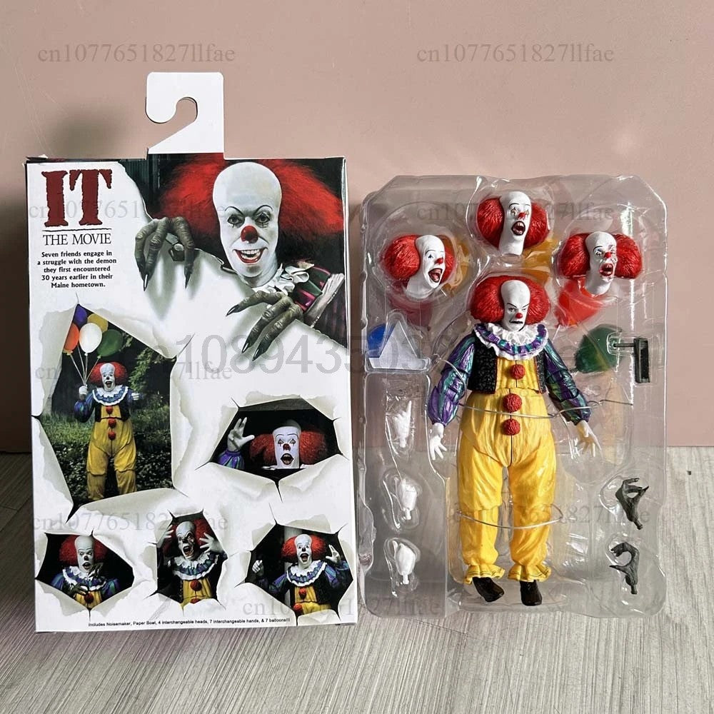 NECA Joker Stephen King Clown Pennywise Action Figure Toys For Halloween Decoration Gift