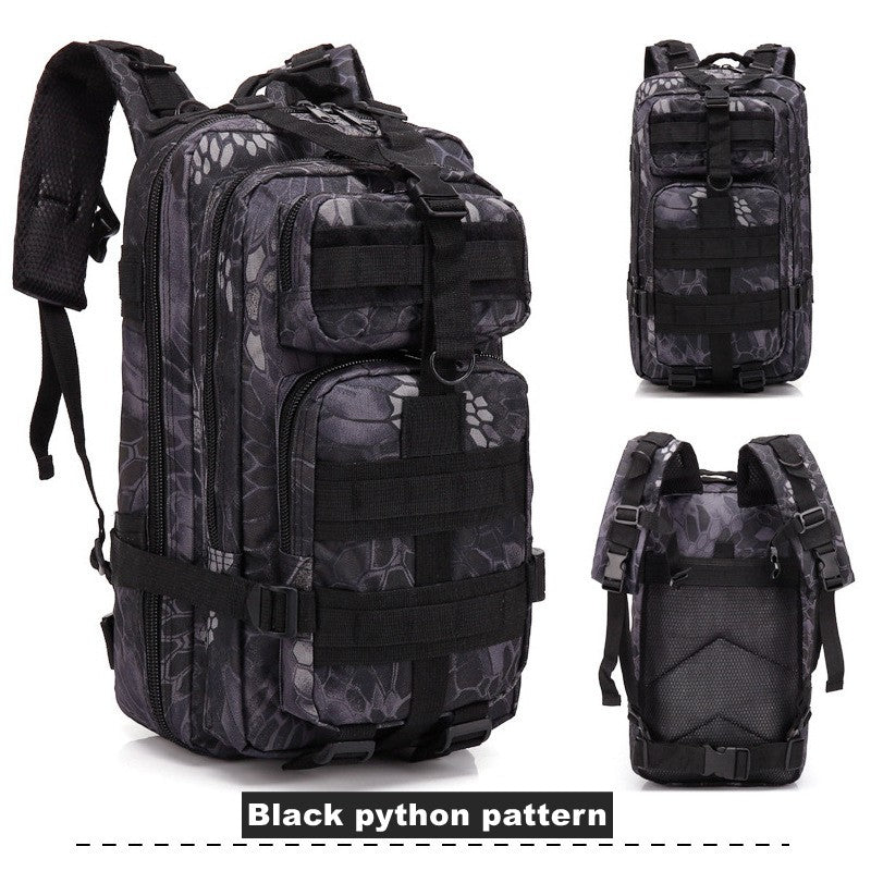 Mochila Tática Militar de 30L em Nylon 900D Impermeável para Esportes ao Ar Livre, Acampamento, Caminhada, Trekking, Pesca e Caça