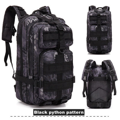 Mochila Tática Militar de 30L em Nylon 900D Impermeável para Esportes ao Ar Livre, Acampamento, Caminhada, Trekking, Pesca e Caça