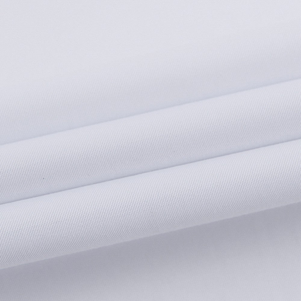 Men's Classic French Cuffs Solid Dress Shirt Fly Front Placket Formal Business Standard-fit Long Sleeve Office Work White Shirts