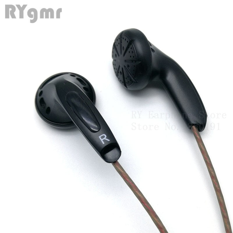 Fone de ouvido intra-auricular original RY4S de 15mm com som de qualidade musical Fone HIFI (fone estilo MX500) Cabo hifi de 3,5mm com conector em L