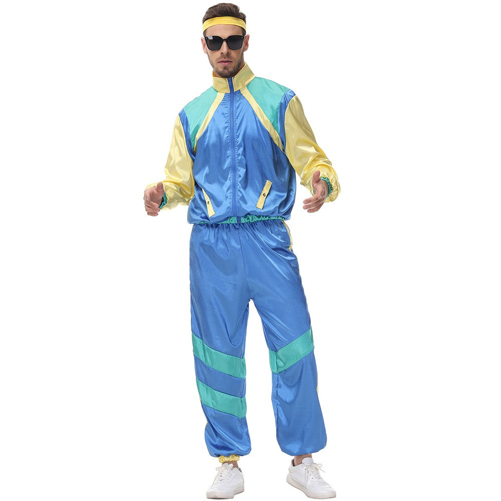 Halloween Couples Hippie Costumes for Women Male Vintage 70s 80s Rock Disco Cosplay Outfits Hip Hop Disco Hippie Costume
