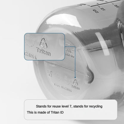 1700ML/2500ML/3800ML Fitness Cup Bpa Free Drinking Bottle Large Capacity Portable PC Sports Water Bottle With Straw