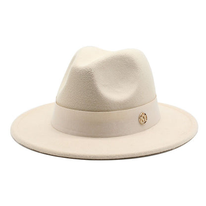 New Fedora Hat For Women Winter Elegant Fashion Formal Wedding Decorate Church Cap Panama Party Jazz Hat chapeau femme