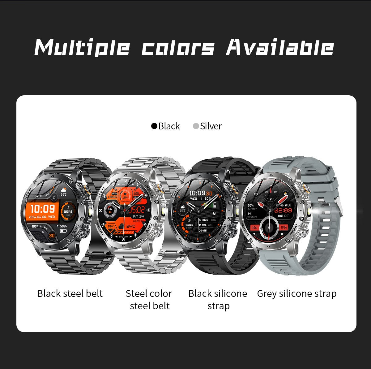 2025 T-REX3 1000mAh Grande Bateria Durável Relógio Inteligente Adulto GPS Lanterna Forte 10ATM À Prova D'água Chamada BT Smartwatch Esportivo Masculino