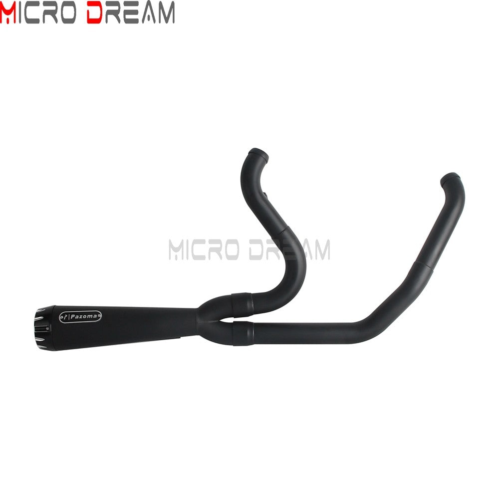 2 into 1 Motorcycle Engine System Pipe Slip on Exhaust Mufflers For Harley Street Glide ST FLHXST EFI FLHX Special FLHXS 2017-25