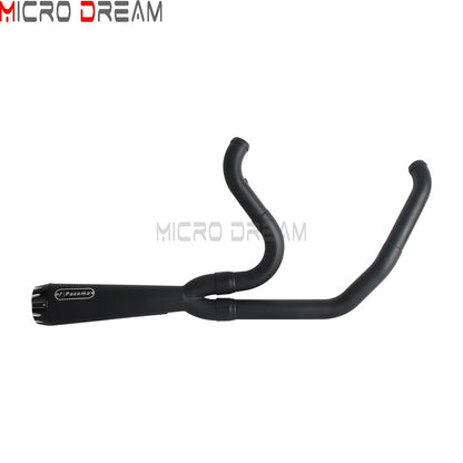 2 into 1 Motorcycle Engine System Pipe Slip on Exhaust Mufflers For Harley Street Glide ST FLHXST EFI FLHX Special FLHXS 2017-25