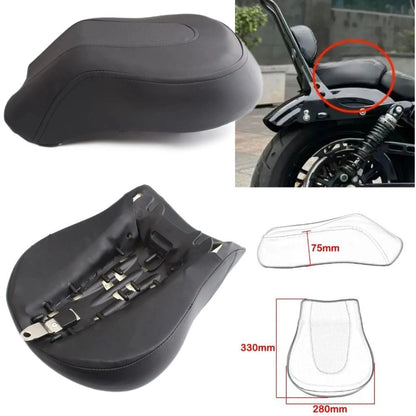 Banco traseiro para garupa macio preto para Harley Davidson Softail Fat Boy Night Train Springer 2006-2017