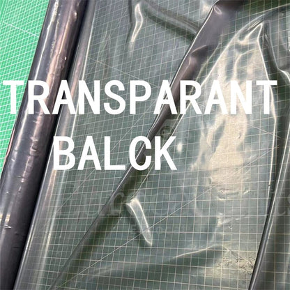 Red Rubber Hood Mask Women with Ombre Pigtails Breathable Open Rubber Design Cosplay