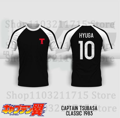 Japan National Team Kit Captain Tsubasa Football Jersey 3D Print Anime Cosplay Soccer T-Shirt Men Women Sport Tees Kids Y2k Tops