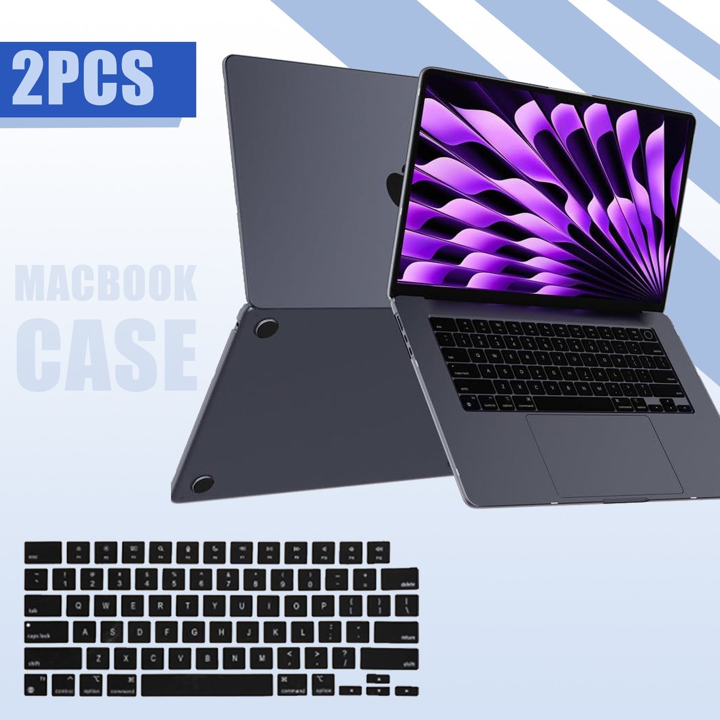 For MacBook Pro 14 inch Case 2024-2021 M4 M3 M2 M1 Pro/Max Matte Cover Protective Hard Shell Case Laptop&Keyboard Cover